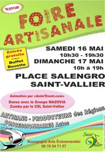 RAPPEL : Foire artisanale (Saint-Vallier)