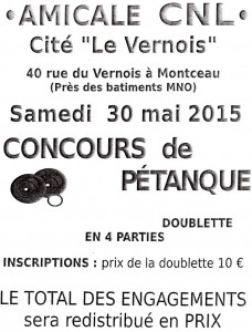 Amicale CNL de la cité &lsquo;Le Vernois » (Montceau-les-Mines)