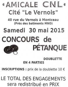 Amicale CNL cité « Le Vernois »(Montceau-les-Mines)