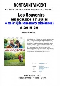 Comité des fêtes – Ciné Villages (Mont-Saint-Vincent)