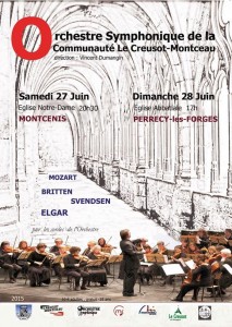 Concerts d’été de l’Orchestre Symphonique de la Communauté le Creusot-Montceau
