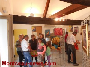 Vernissage :  « peinture libre regard » (Pouilloux)