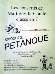 Classe en 7 des conscrits (Martigny-le-Comte)