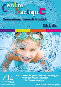 Centre Nautique « saison estivale 2015 » (Montceau)