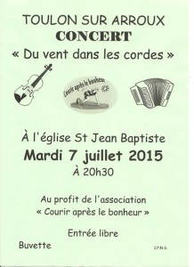 Association “courir après le bonheur” (Toulon-sur-Arroux)