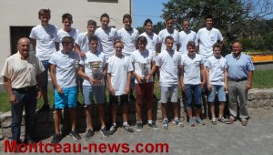 A l’auberge de la Saule les U14 et U15 étaient 16