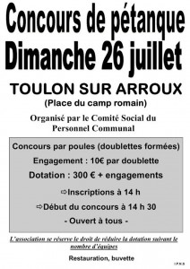 Comité Social du Personnel Communal (Toulon-sur-Arroux)