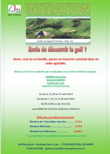 Envie de découvrir le golf ?