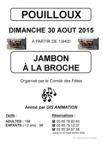 RAPPEL : Comité des fêtes de Pouilloux