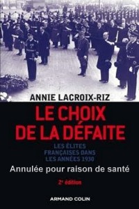 Conférence « Le choix de la défaite » d&rsquo;Annie Lacroix-Riz (saint-Vallier)