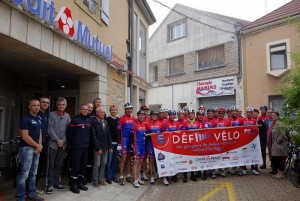 1ère étape du Défi Vélo pompiers 71