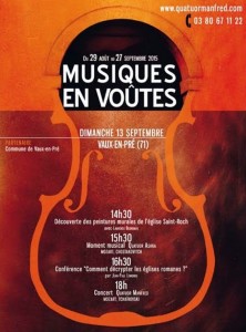 Festival « Musiques en Voutes » (Vaux en Pré)