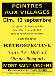 « Peintres au village » (Mont-Saint-Vincent)