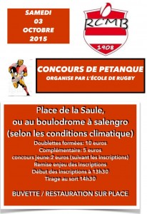 RAPPEL : Ecole de rugby (Montceau-les-Mines)