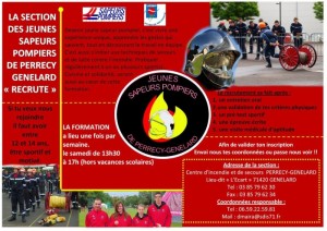Jeunes sapeurs pompiers de Perrecy-Génelard