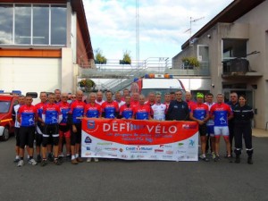 3ème étape défi vélo des pompiers de Saône et Loire