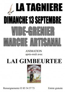 RAPPEL : Vide grenier et marché artisanal