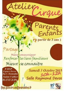 RAPPEL : FJEP Gus Circus (Saint-Vallier)