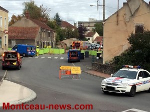 Fuite de gaz rue de Semard (Montceau-les-Mines)