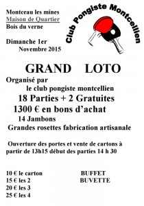 RAPPEL : Club Pongiste Montcellien
