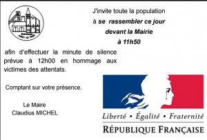 Après les attentats de Paris (Perrecy-les-Forges)