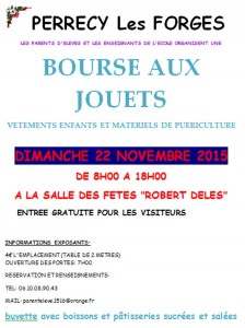 1ère bourse aux jouets (Perrecy-les-Forges)