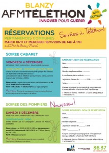 La 12è édition du Téléthon approche à Blanzy !