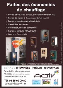 ACTIV : Espace cheminées poëles chauffage