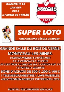 RAPPEL : Ecole de rugby du RCMB (Montceau)