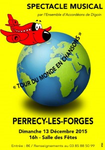 « Tour du monde en chansons » Perrecy-les-Forges