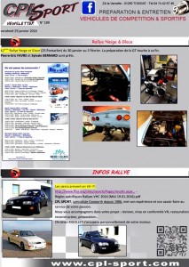 Newsletter CPL Sport (Sports mécaniques)