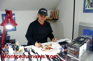 Portrait d’un créateur d’art graphique de Saint-Vallier…