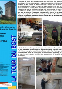 Journal de l’atelier d’insertion de la Tour du Bost (Patrimoine)