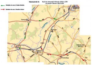 Route Centre Europe Atlantique (Saône-et-Loire)