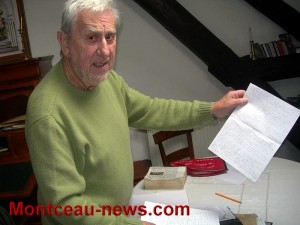 A la retraite, il s’adonne à l’écriture (Saint-Romain-sous-Gourdon)
