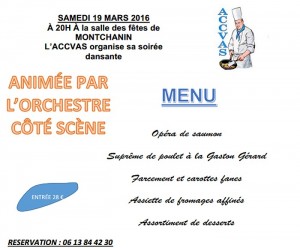 Soirée dansante de l’ACCVAS de Montchanin (Sortir)