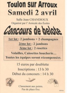 Concours de belote