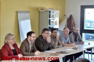 Christophe Sirugue en visite à l’IME de Saint-Vallier