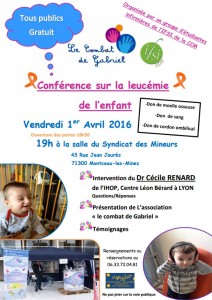 Conférence sur la leucémie de l’enfant (Montceau)
