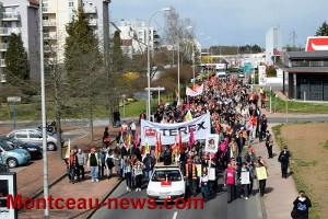 Réactualisé à 19 h 00- Journée d&rsquo;action nationale contre la loi « travail » à Montceau…