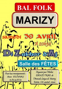 Organisé par l&rsquo;atelier danse Trad de Marizy (Sortir)