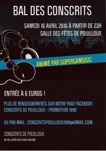 Conscrits de Pouilloux (Sortir)