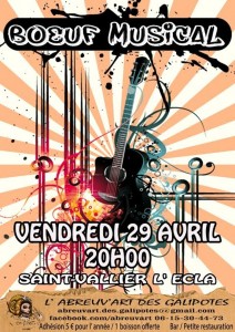 Soirée « Bœuf Musical » (Saint-Vallier)