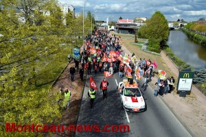 Réactualisé à 18 h 22 – Manifestation contre la Loi El Khomri, dite « loi travail » à Montceau… Voir notre vidéo