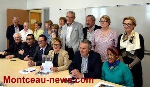 Conférence de presse de la majorité municipale (Montceau)