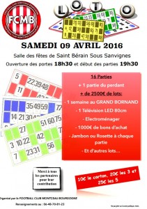 Rappel – Loto du FCMB (Sortir)