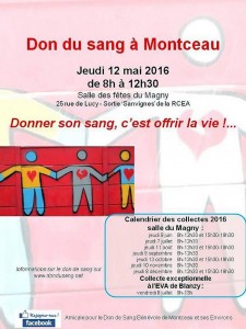 Don du sang à Montceau