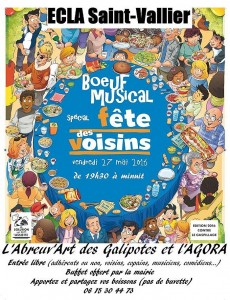 Avec Abreuvart Galipotes, vendredi 27 mai 2016 à l’ECLA à Saint-Vallier