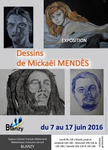 Exposition Mickaël MENDES « Dessins » à Blanzy (Sorir -Culture)