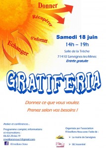 Première Gratiferia du Bassin minier le 18 juin à Sanvignes